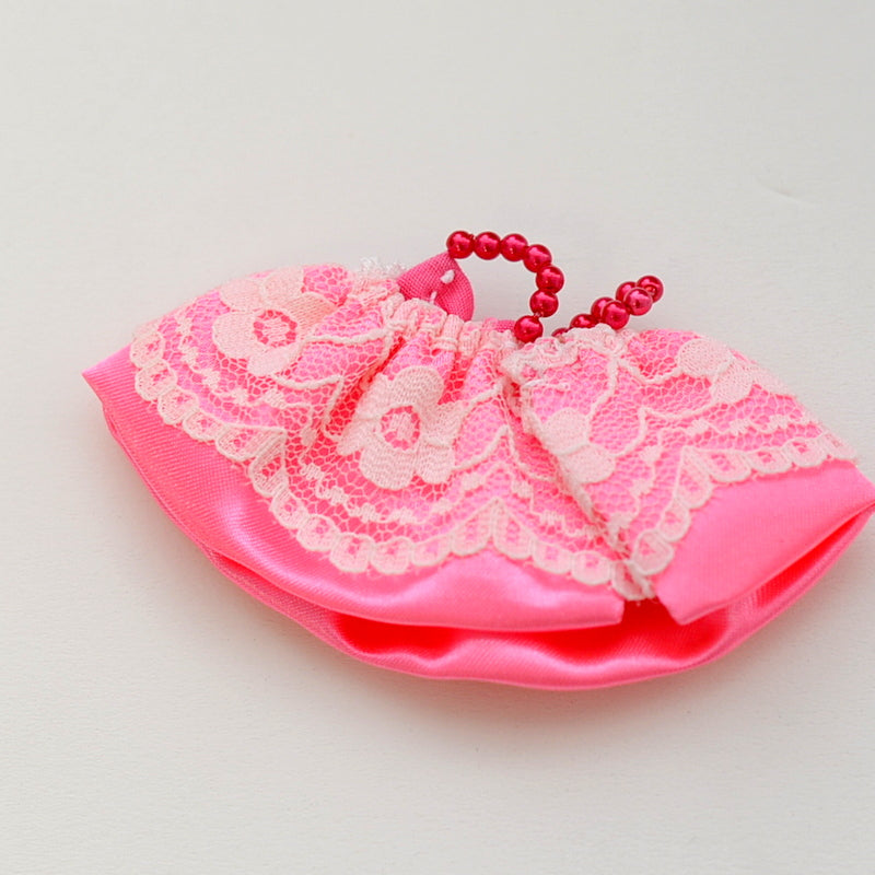 HANDMADE DRESS FOR GIRL HOT PINK Calico Critters Sylvanian Families