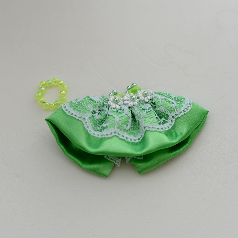 HANDMADE DRESS FOR BABY LIGHT GREEN Calico Critters Sylvanian Families