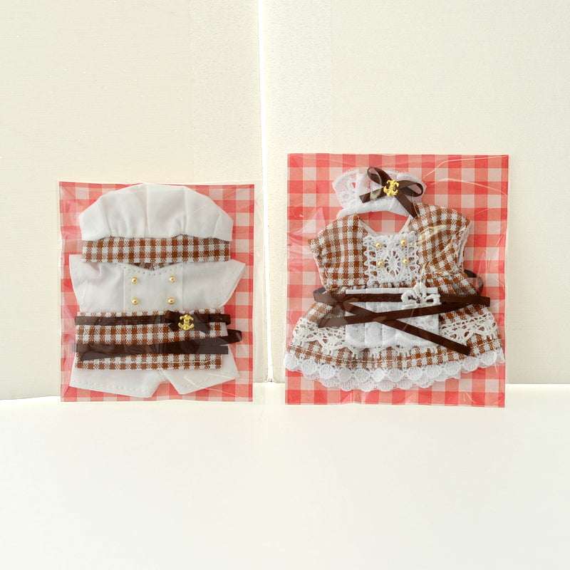 HANDMADE BAKERY UNIFORM BROWN COOK Japan Sylvanian Families