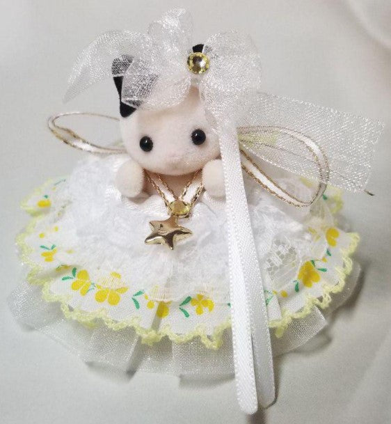 HANDMADE DRESS FOR BABY YELLOW Calico Critters Sylvanian Families