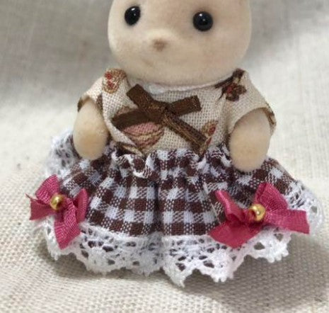 HANDMADE DRESS FOR BABY SWEETS Epoch Japan Sylvanian Families