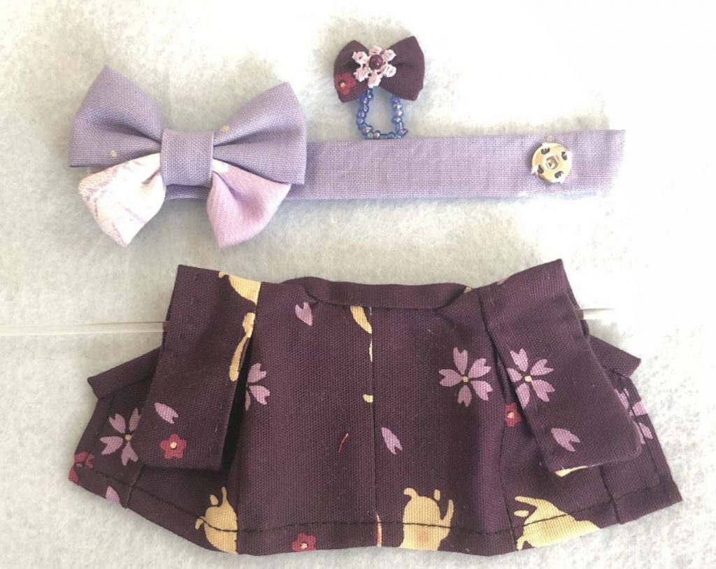 HANDMADE KIMONO MOTHER VIOLET RABBIT Calico Critters Sylvanian Families