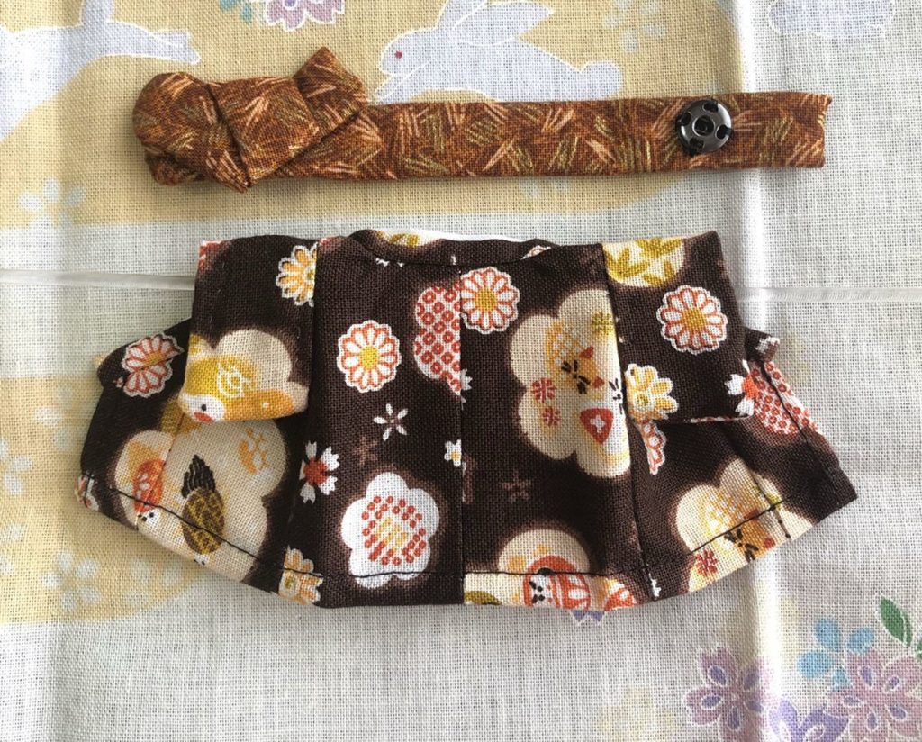 HANDMADE KIMONO FOR ADULT BROWN / ORANGE Calico Critters