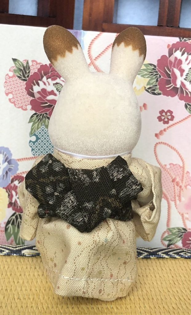 HANDMADE KIMONO FATHER IVORY PALE BROWN Calico Critters Sylvanian Families