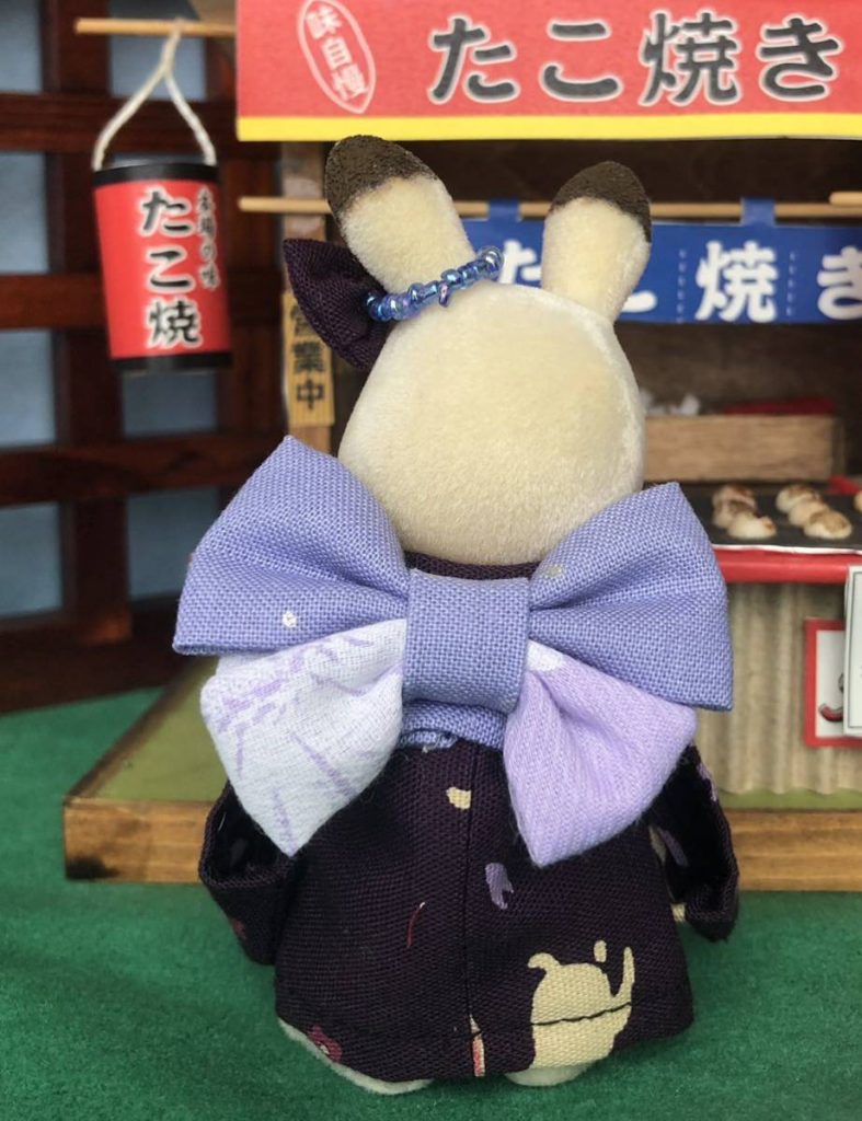 HANDMADE KIMONO MOTHER VIOLET RABBIT Calico Critters Sylvanian Families