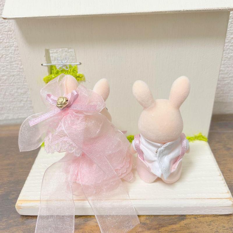 HANDMADE PINK PARTY DRESS SET FOR GIRL & BOY Calico Critters Sylvanian Families