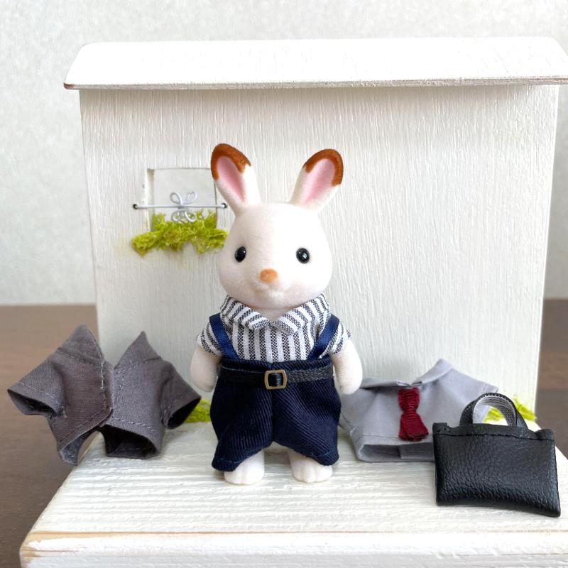 HANDMADE CLOTHES SET FOR FATHER Epoch Japan Sylvanian Families