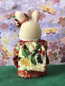 HANDMADE KIMONO FOR MOTHER RED Japan handmade