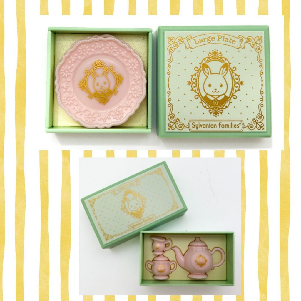 Capsules Jouet Cadeau Vaisselle Collection 2 Ensemble de 2 pièces 2 et 6 2024 Familles Sylvanian Calico Critters