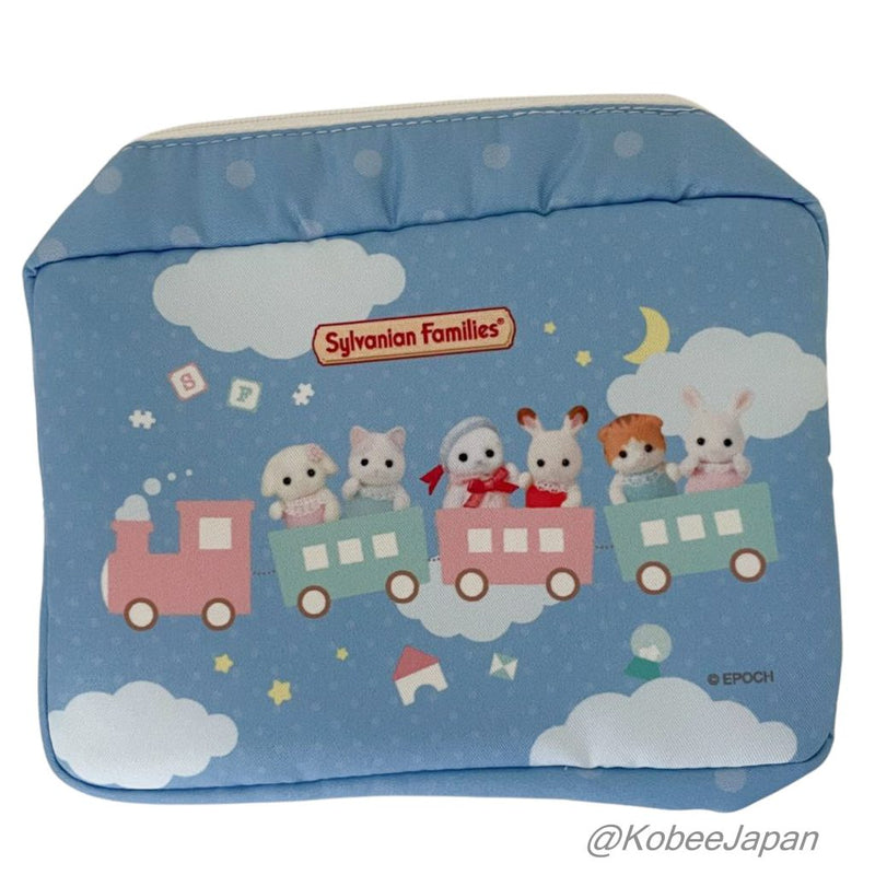 BLUE BABY POUCH TRAIN DESIGN Calico Clitters Sylvanian Families