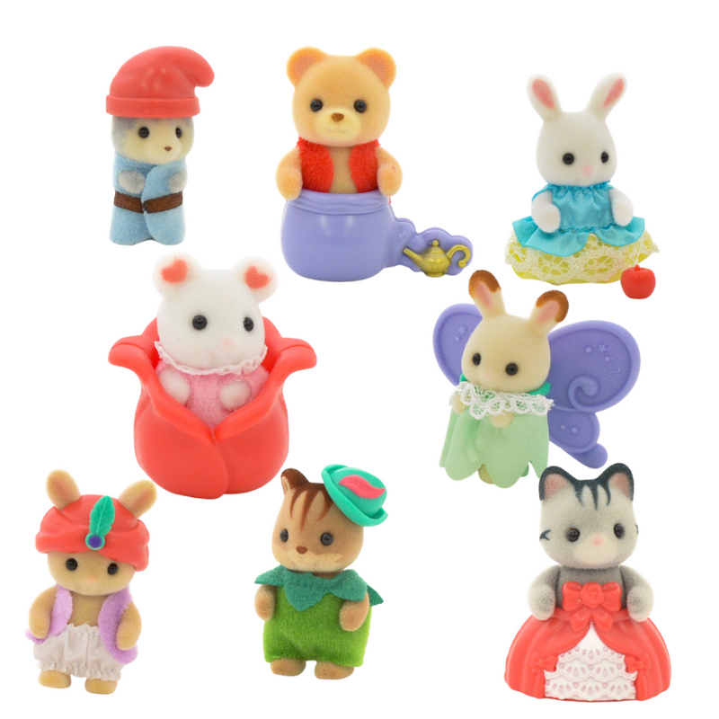 BABY FAIRY TALE SERIES BB-07 COMPLETE 8 FIGURE SET Sylvanian Families