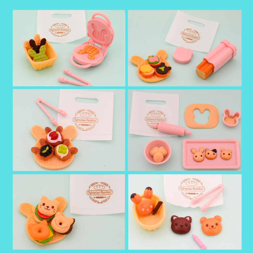 Capsules Toy Bakery In The Forest 6pcs Set Sylvanian Families Calico Critters