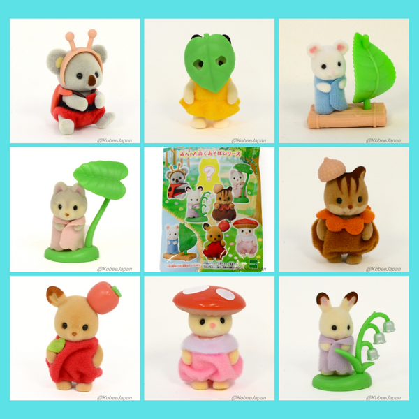 LETS PLAY IN THE FOREST SERIES COMPLETE SET Japan Sylvanian Families