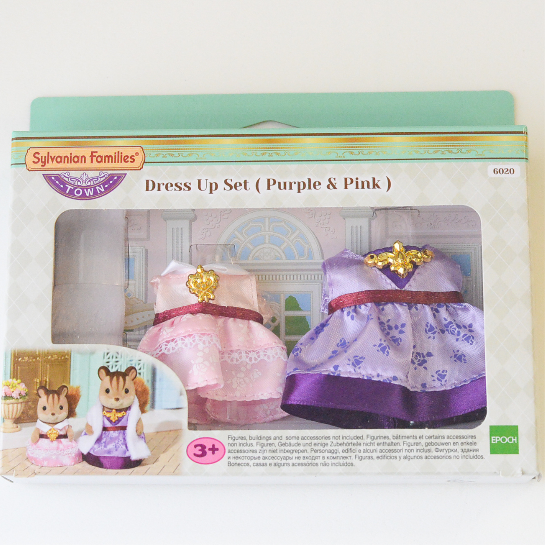 Town Series Dress Up Set Purple & Pink 6020 Sylvanian Families Calico Critters