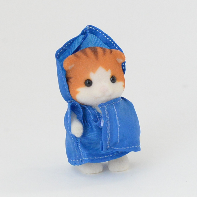 BABY RAINCOAT BLUE Sylvanian Park Japan Sylvanian Families