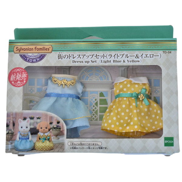 DRESS UP SET LIGHT BLUE & YELLOW TD-04 Town Series Sylvanian Families