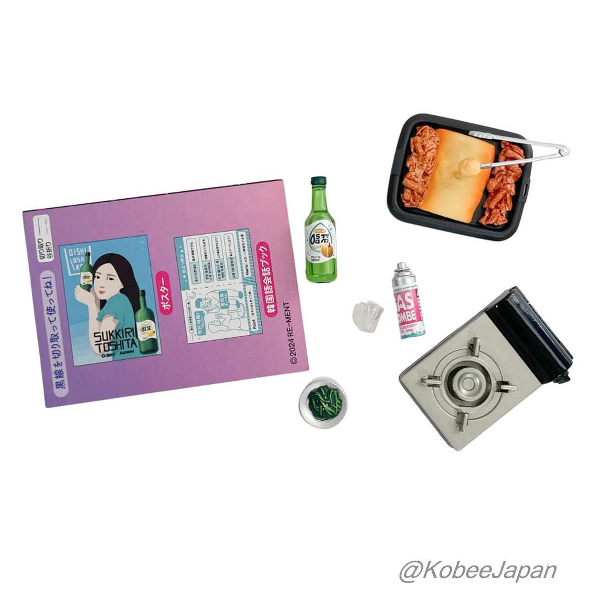 Koreanfood Night Stall All 8 type set 2024 Re-ment
