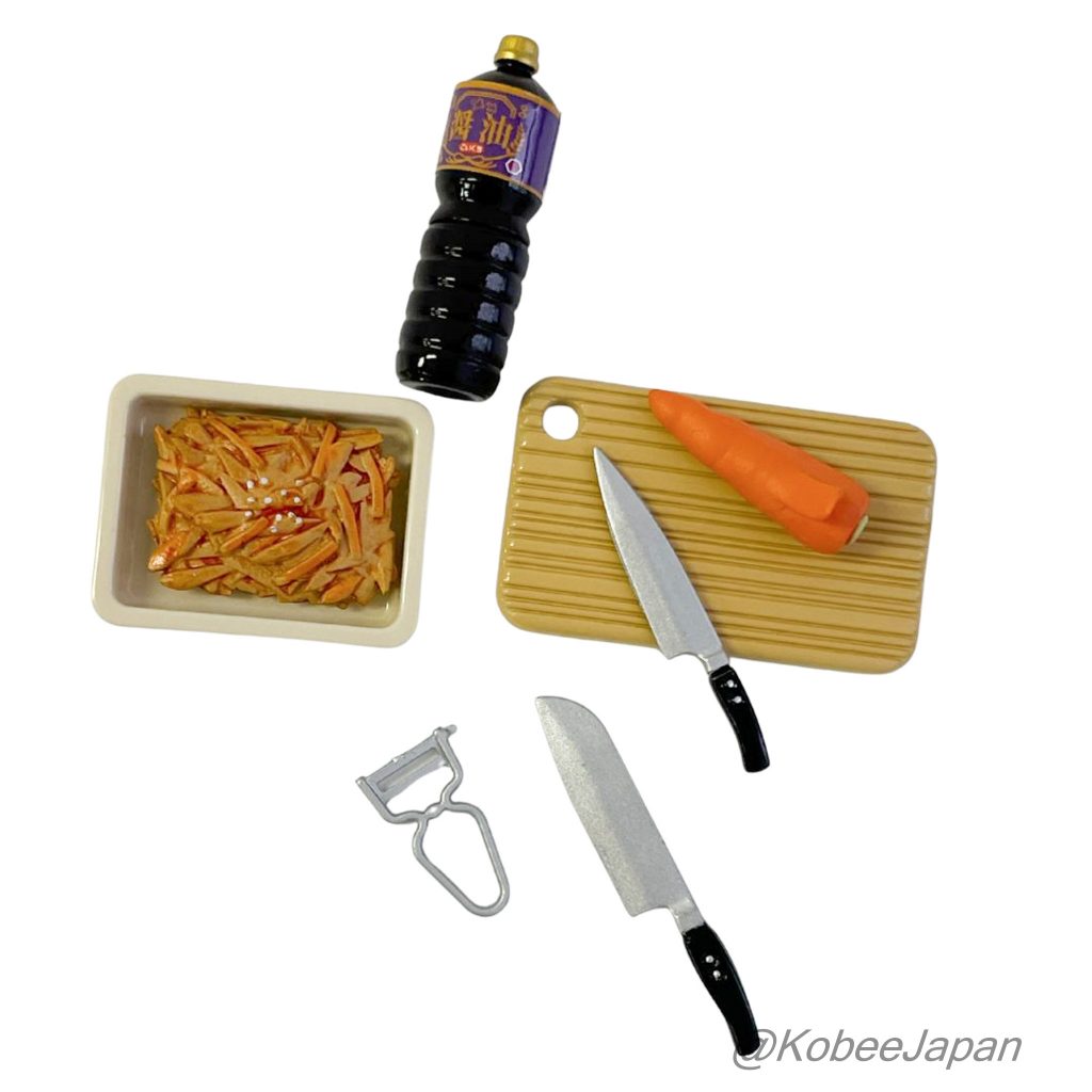 [used] Kitchen Tools 8 piece complete set. Re-ment