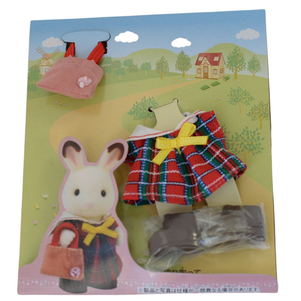 红色女童连体衣 D-24 Epoch Sylvanian Families