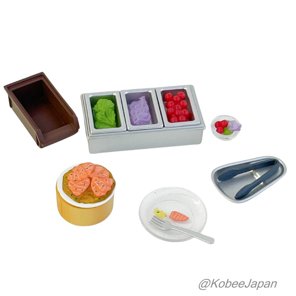 Hotel Buffet 8 piece complete set Re-ment