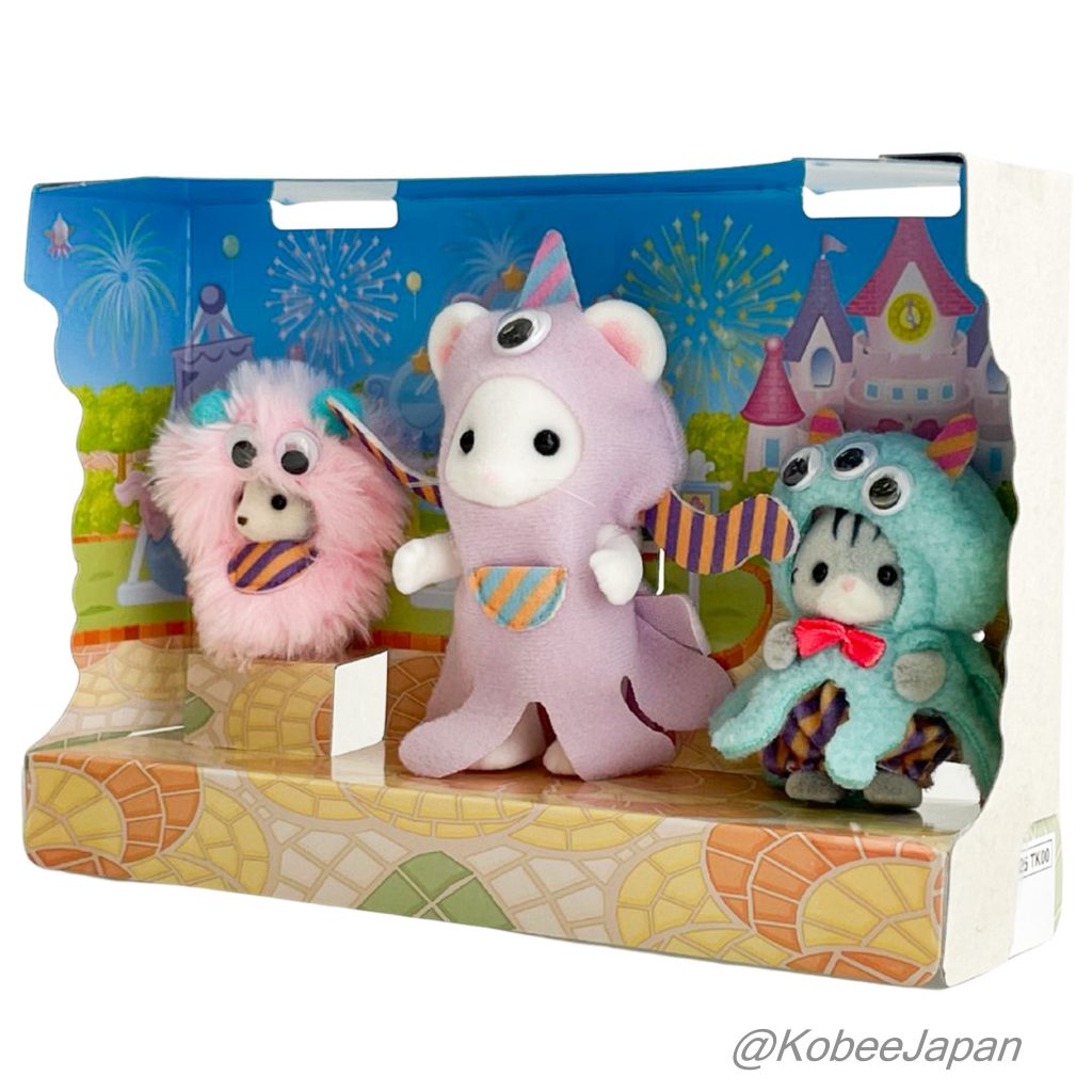 Trío de monstruos alegres del 40.º aniversario C-78 Sylvanian Families Calico Critters