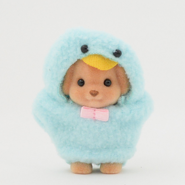 35º aniversario juguete caniche bebé en traje de polluelo azul