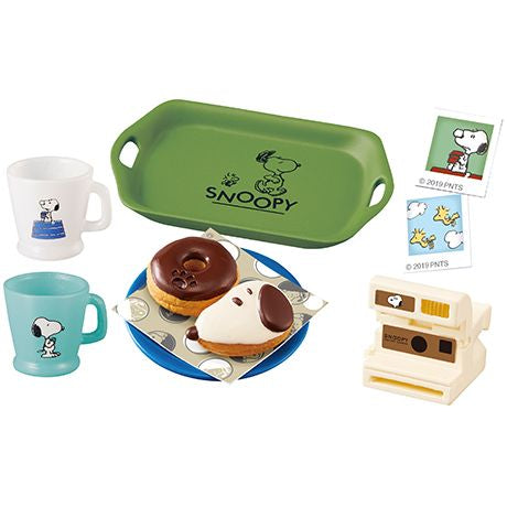 Snoopy Retro Brooklyn Style Complete Set For Miniature Dollhouse Re-ment