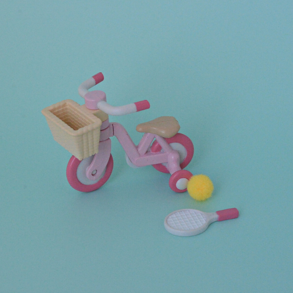 Bicicleta rosa para el club de fans de Childe Japón Calico Critters