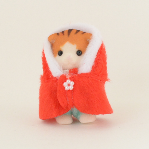 Érable chat bébé en manteau de Noël Japon