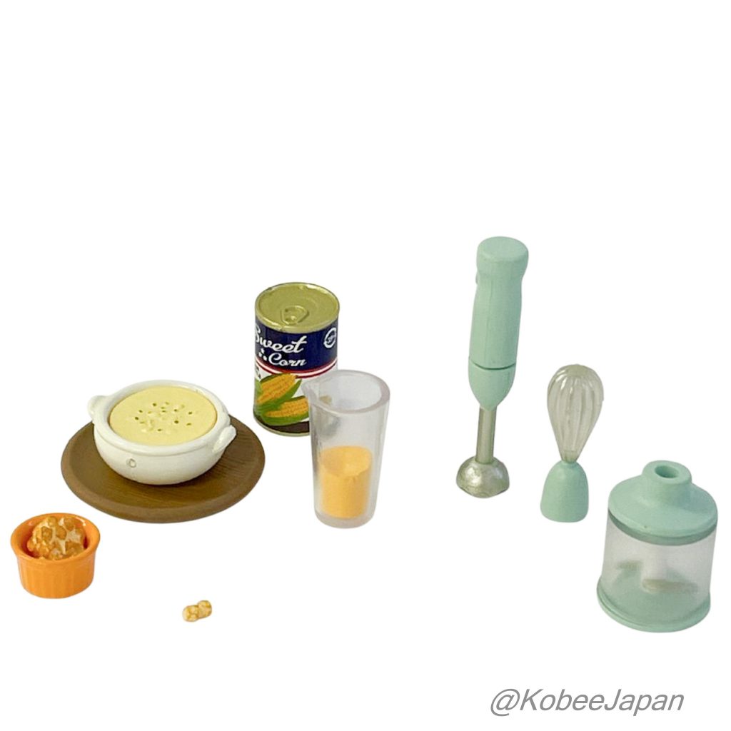 [used] Kitchen Tools 8 piece complete set. Re-ment