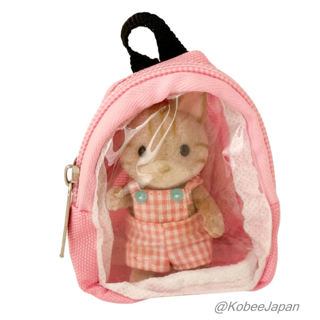 Capsule Toy Miniature Doll Backpack Pink BUNBUN