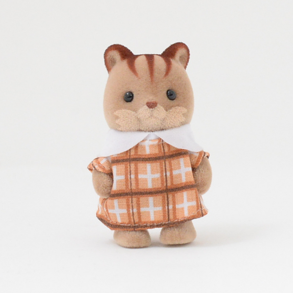 Parque Sylvanian Ibaraido Baby Squirrel Brown Calico Critters