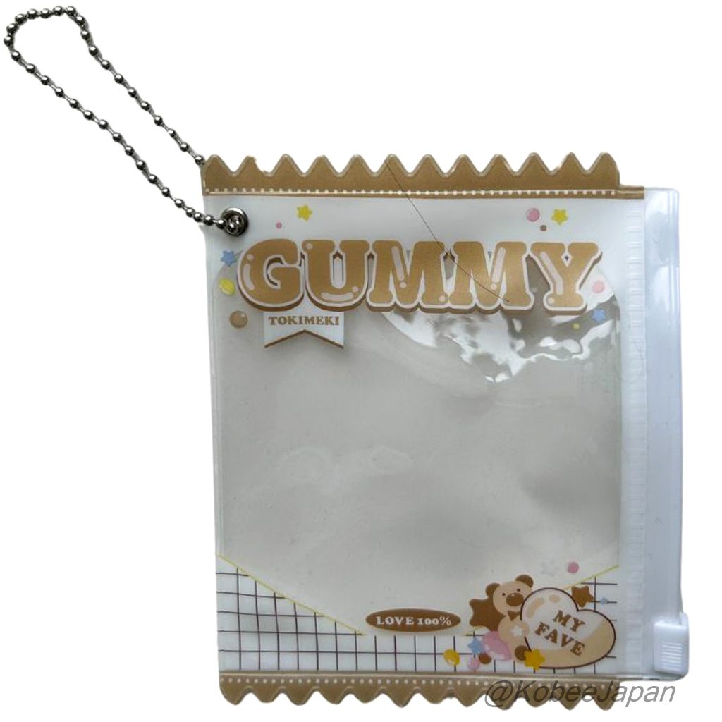 Llavero Seria Gummy Beige PVC Seria