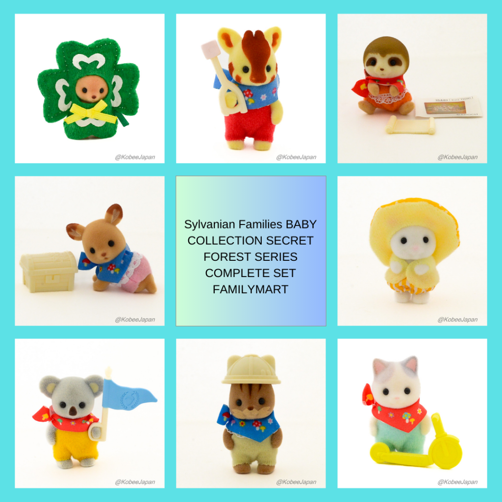 Baby Collection Secret Forest Series Complete Set Familymart 2023 Sylvanian Families Calico Critters