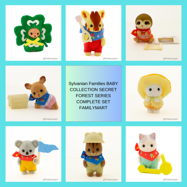 BABY COLLECTION SECRET FOREST SERIES COMPLETE SET FAMILYMART Sylvanian Families