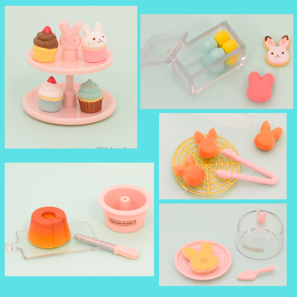Capsules Toy Patisserie Cake 2 5pc Set Dessert Sylvanian Families Calico Critters