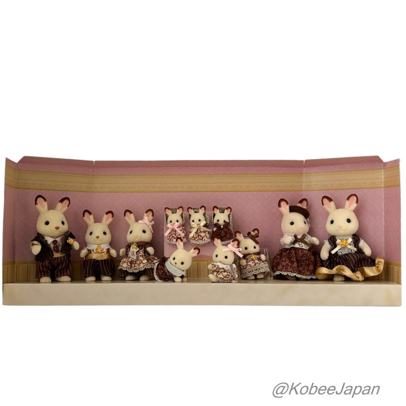 CHOCOLATE RABBIT FAMILY 40th ANNIVERSARY SET Sylvanian Families