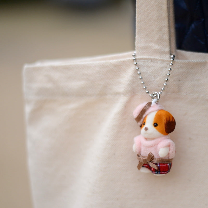 CHIFFON DOG BABY KEY CHAIN Epoch Japan  Sylvanian Families