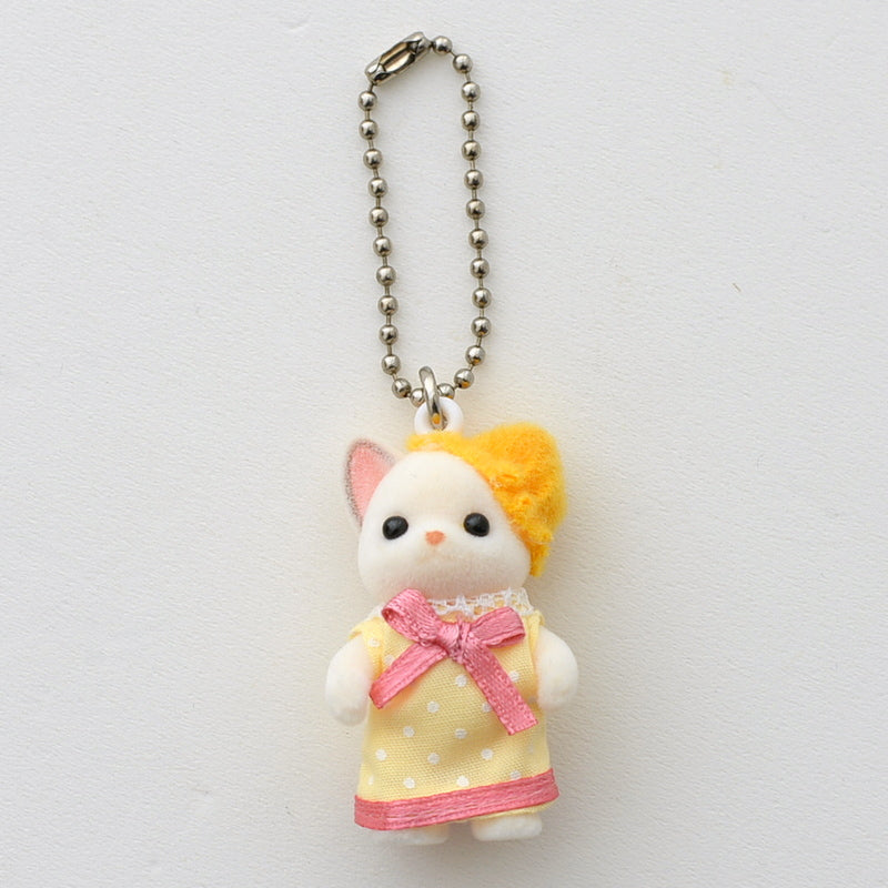 CHIHUAHUA KEY CHAIN YELLOW DRESS Epoch  Sylvanian Families