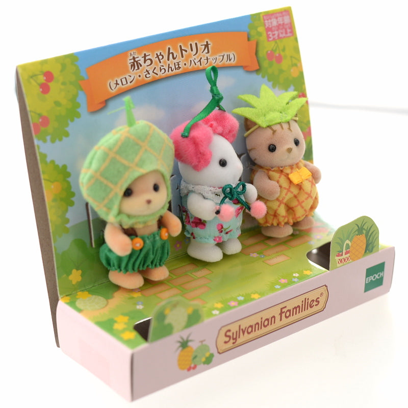 Trío de frutas para bebé Melón Cereza Piña 2021 Familias Sylvanian Calico Critters
