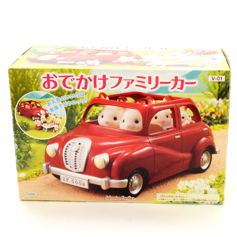[Used] RED FAMILY CAR V-01 Epoch Sylvanian Families