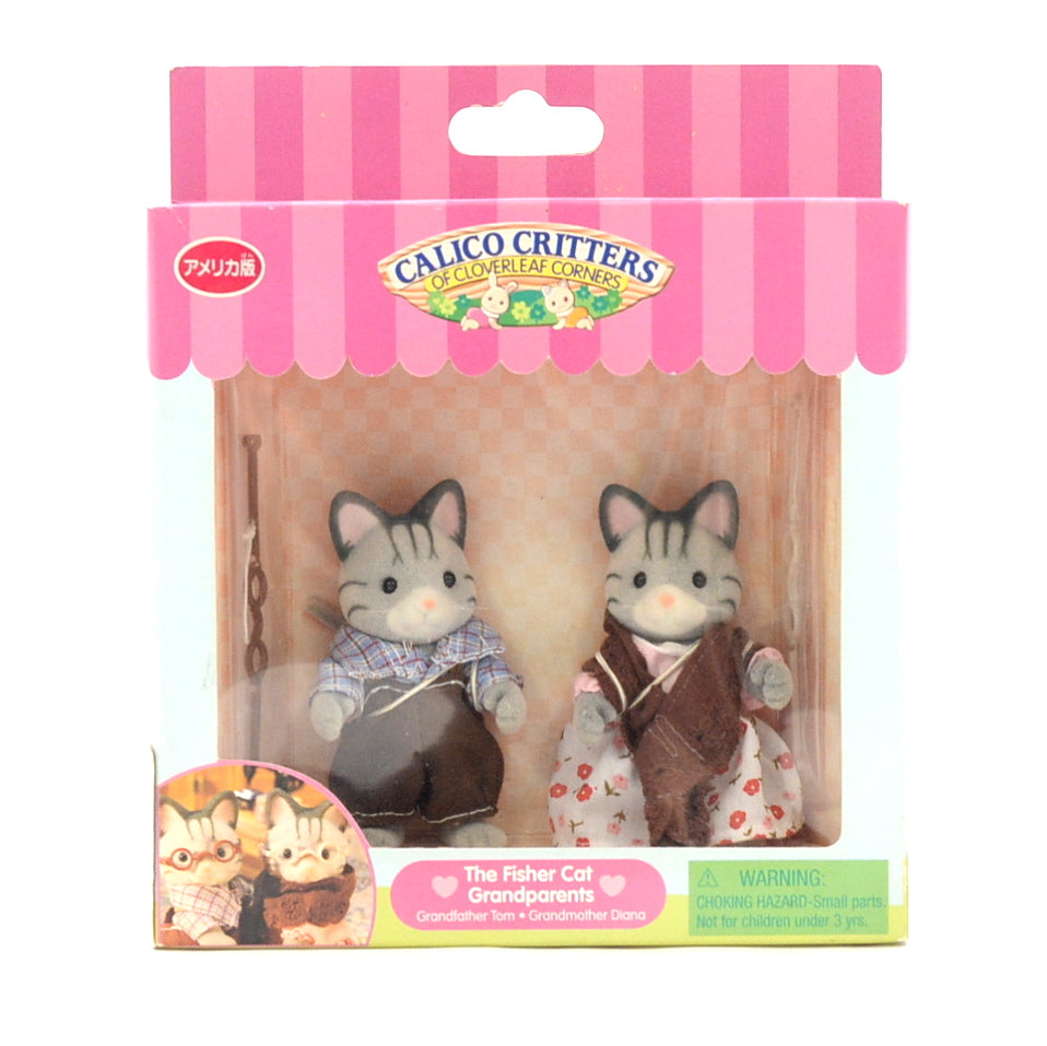 Fisher Cat Grandparents Sylvanian Families Calico Critters