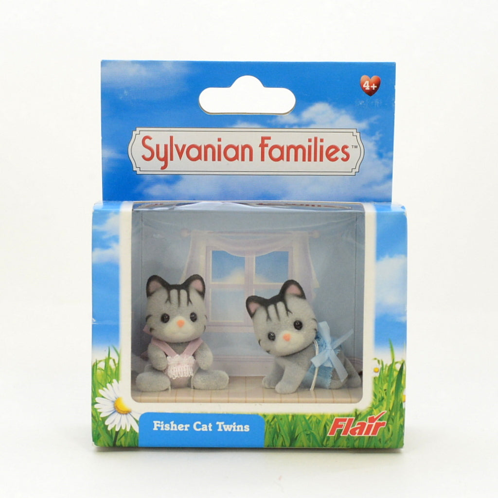 Fisher Cat Twins Flair 2010 Sylvanian Families Calico Critters
