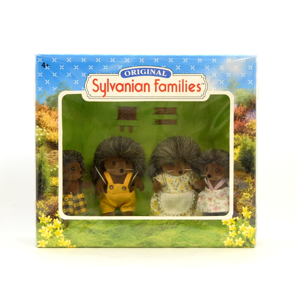 Vintage The Bramble Family Hedgehog 4018 1999 Sylvanian Families Calico Critters