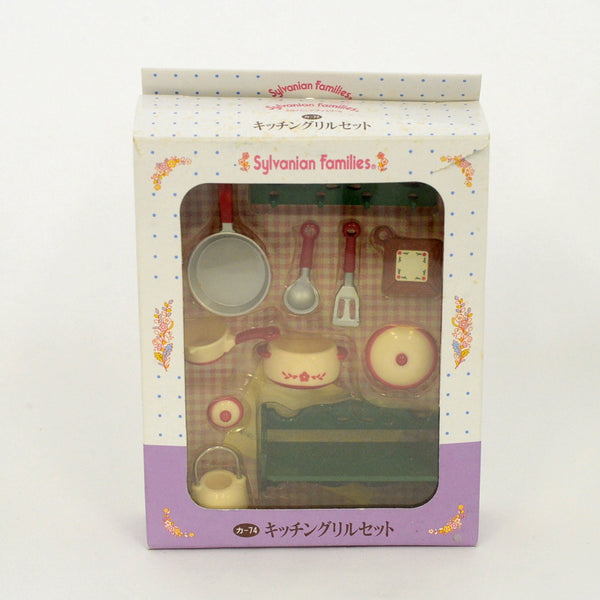 [Used] KITCHEN GRILL SET Epoch KA-74 Japan Retired  Sylvanian Families