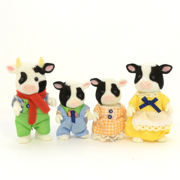 [Used] FRIESIAN COW FAMILY Flair 4167 UK Calico Clitters 2010 Sylvanian Families