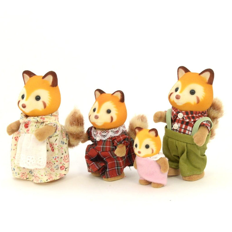 [Used] RED PANDA FAMILY FS-01 Epoch Japan Sylvanian Families