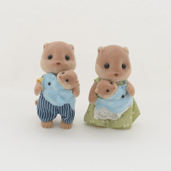 [Used] OTTER FAMILY FS-32 Dolls Epoch Japan  Sylvanian Families