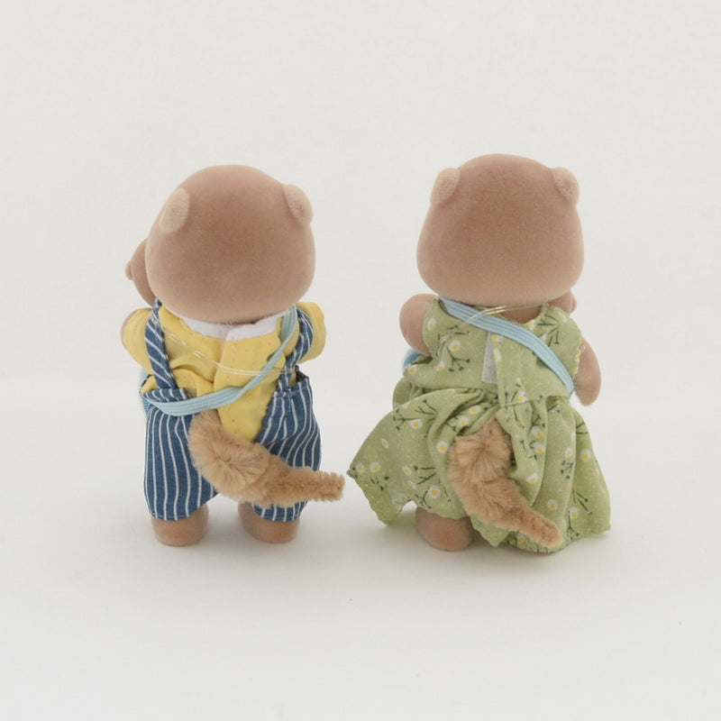 [Used] OTTER FAMILY FS-32 Dolls Epoch Japan  Sylvanian Families