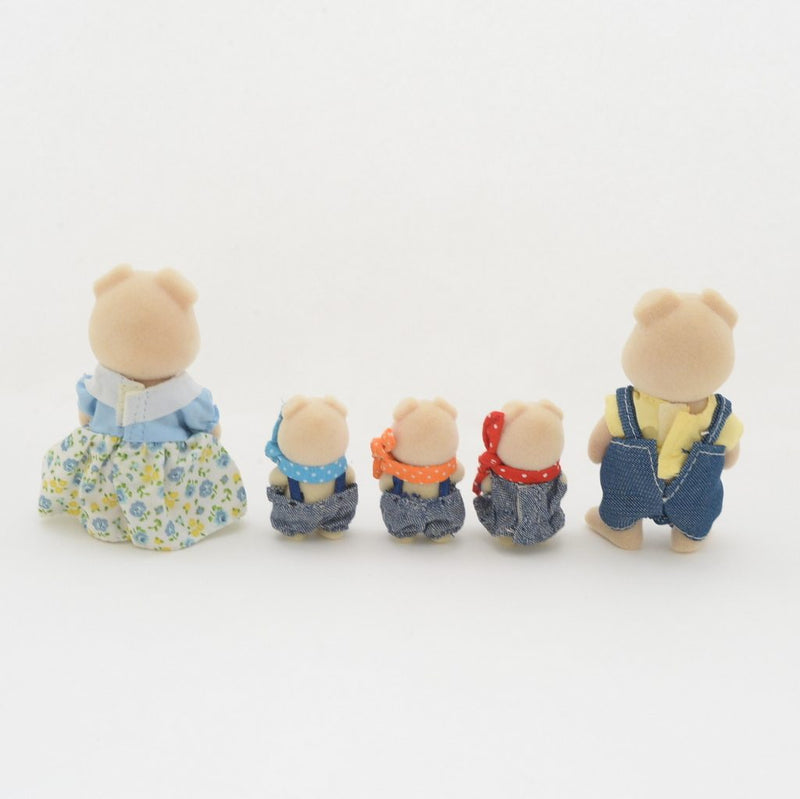 [Used] PIG FAMILY TRIPLETS EPOCH FS-02 2010 Sylvanian Families